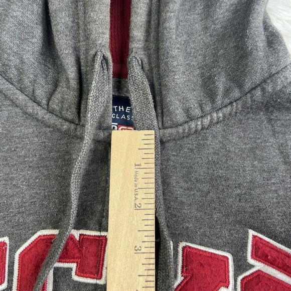 Vintage Y2K Ecko UNLTD Hoodie Mens Size Small Gray/Red Spell Out Rhino Logo 1972 - Picture 14 of 16